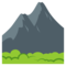 Mountain emoji on Emojione